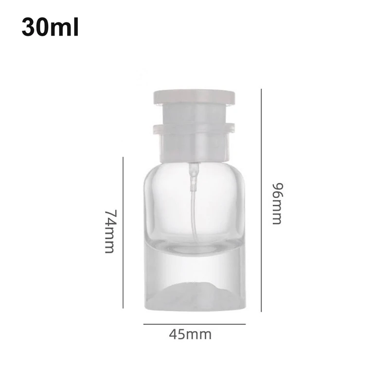 30ml White Mountain-Base Perfume Bottle with dimensions