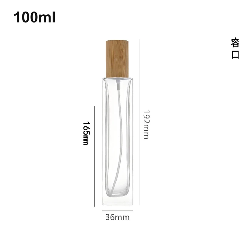 100ml Extra-Slim Wood-Cap Perfume Bottle