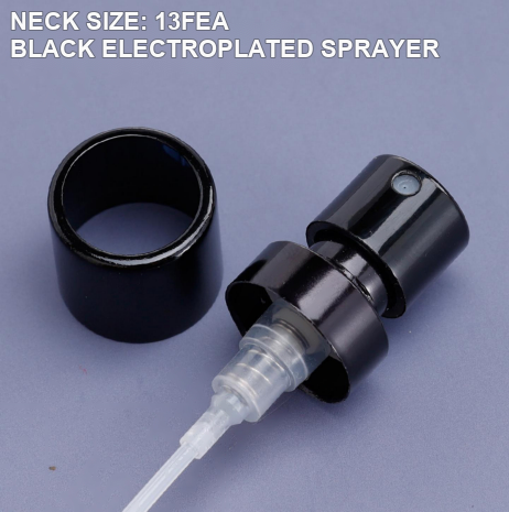 NECK SIZE: 13FEA / BLACK ELECTROPLATED SPRAYER perfume sprayer or pump reference