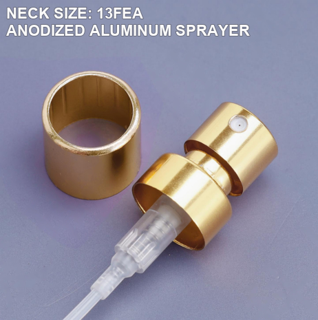 NECK SIZE: 13FEA / ANODIZED ALUMINUM SPRAYER perfume sprayer or pump reference