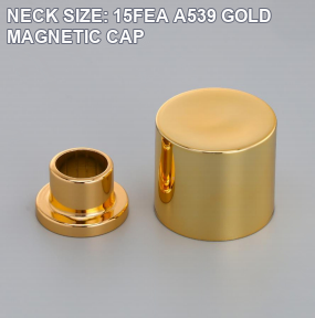 A539 15FEA Magnetic Perfume Bottle Cap in Gold, Silver and Black