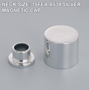 A539 15FEA silver magnetic perfume bottle cap and internal collar reference