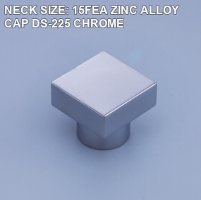 DS-225 15FEA source-labeled chrome square zinc alloy perfume cap