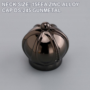 LURONPACK 15FEA DS-245 crown-shaped gunmetal zinc alloy perfume bottle cap